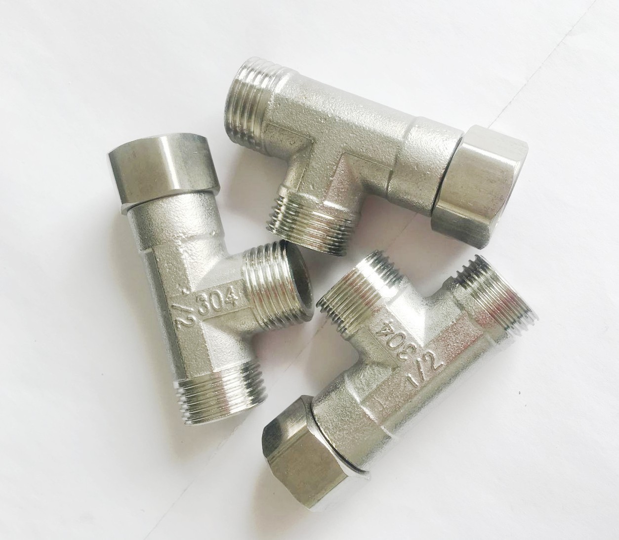 4分3通三通接头三外丝三内丝水管配件活接三通水管弯头内外丝一内