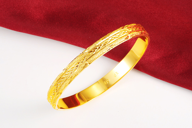 旭平首饰复古新娘婚庆饰品手镯固定开口手环地摊热卖工厂批发手镯