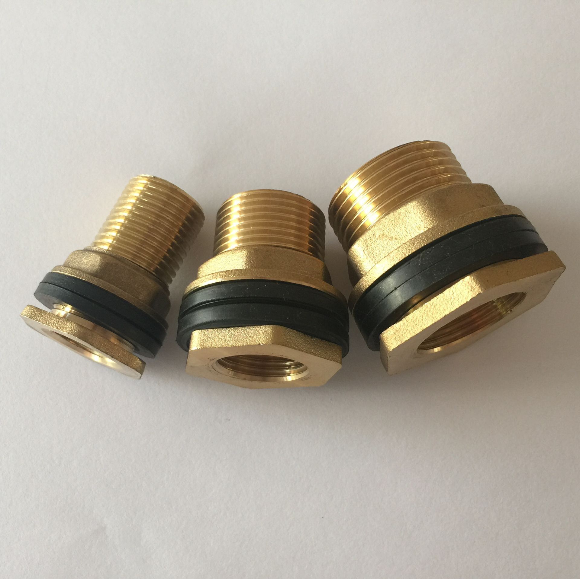 汇佳精品黄铜水箱接头,自产自销 内外丝,底部六角