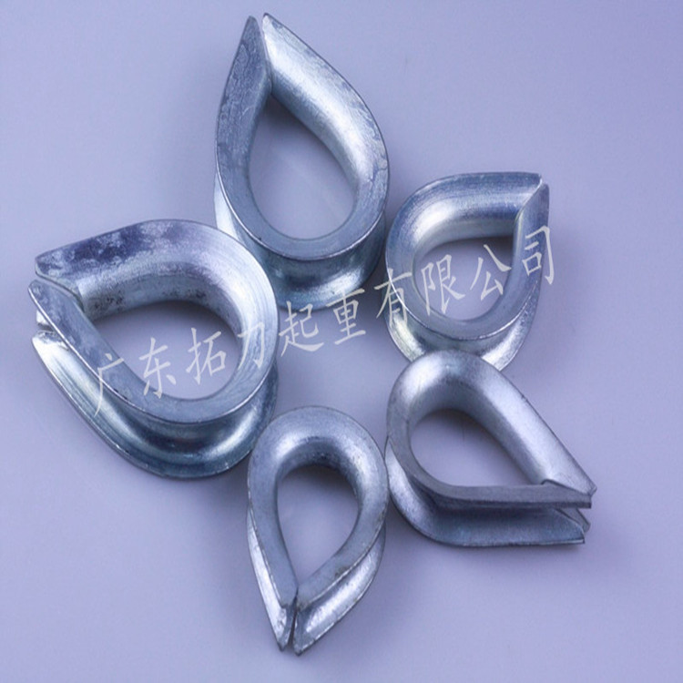镀锌鸡心环 厂家直销钢丝绳用镀锌夸口鸡心环 生产批发鸡心套环