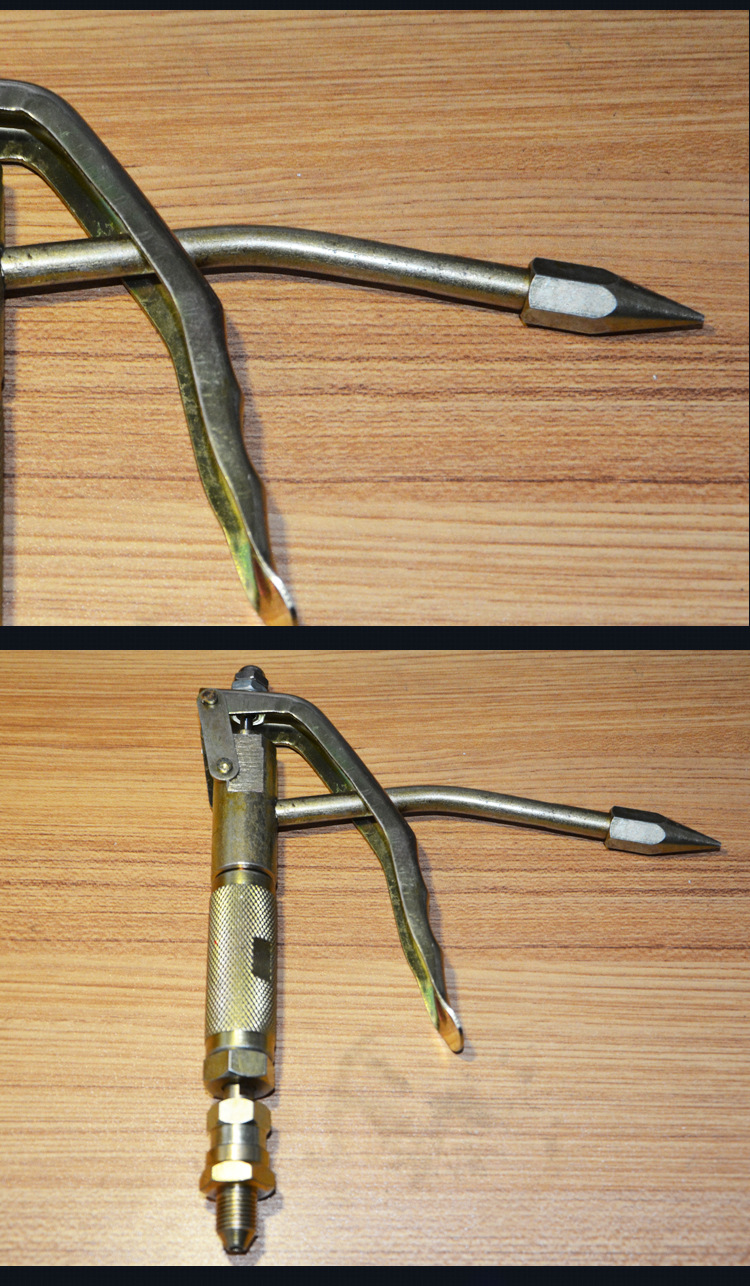 熊猫黄油机专用黄油枪接头规格直柄万向黄油枪