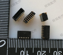 台产1.0MM间距 立贴针座 6PIN 条形连接器 板对线接插件 端子插座