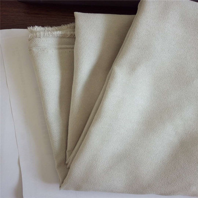 【现货推荐】 五枚麂皮绒面料 月季白麂皮 包装袋面料