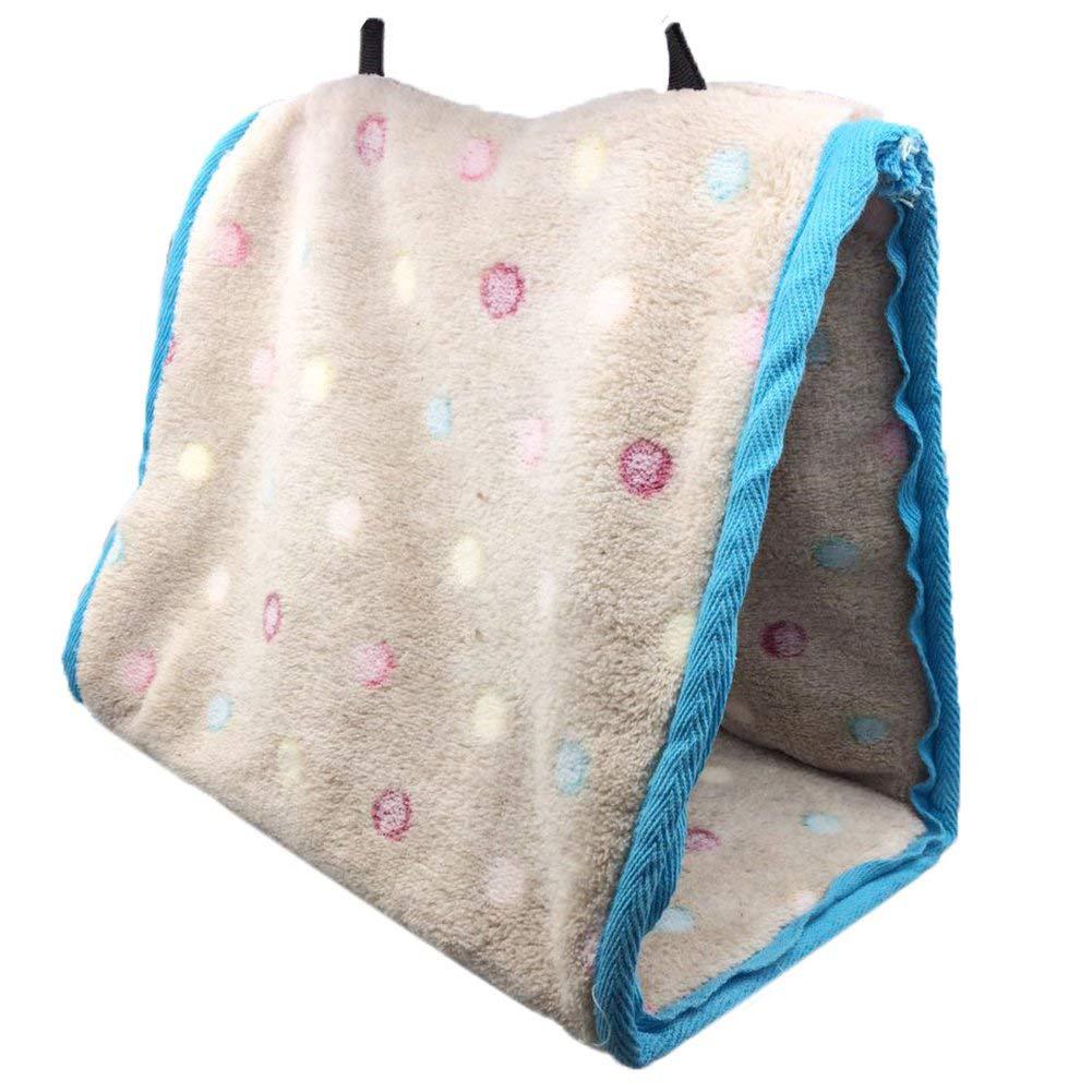 鹦鹉棉吊床 过冬棉窝 小宠棉窝保暖窝 三角款棉窝吊床玩具