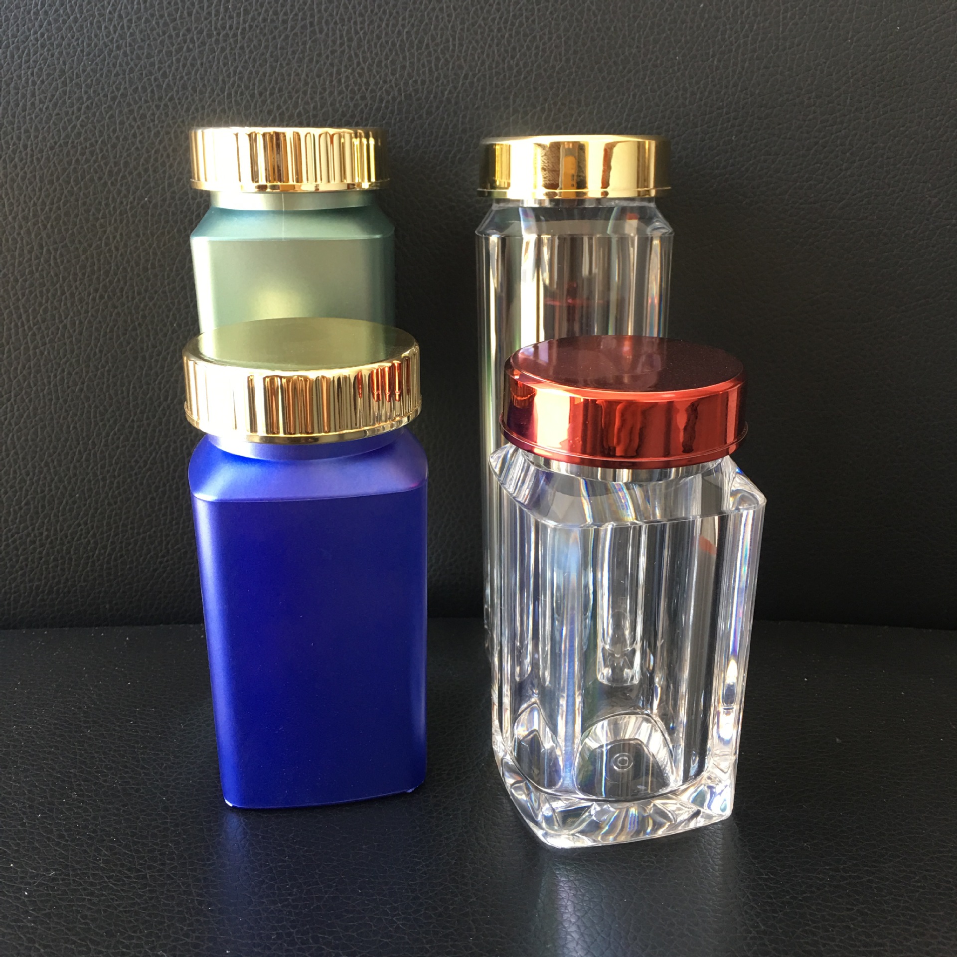 70ml亚克力保健品瓶 广口胶囊斜肩药瓶 高透明空药瓶厂家直销