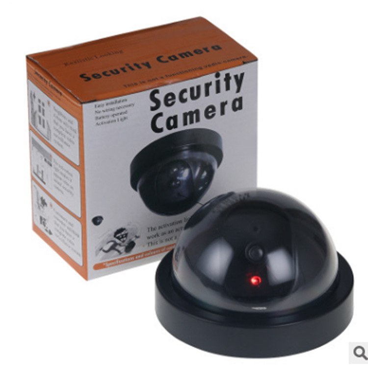 Simulation Camera Manufacturers Supply Simulation Monitoring Fake Surveillance Fake Camera Fake Hemisphere Large with Light