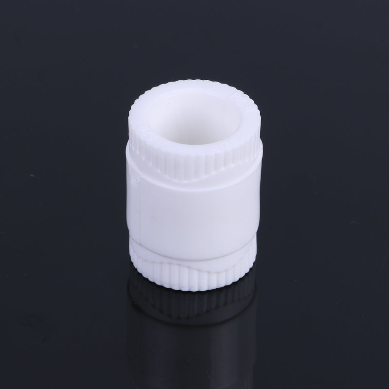 批发华牧花边款ppr直接 ppr等径直接 家装白色ppr水管管箍直通