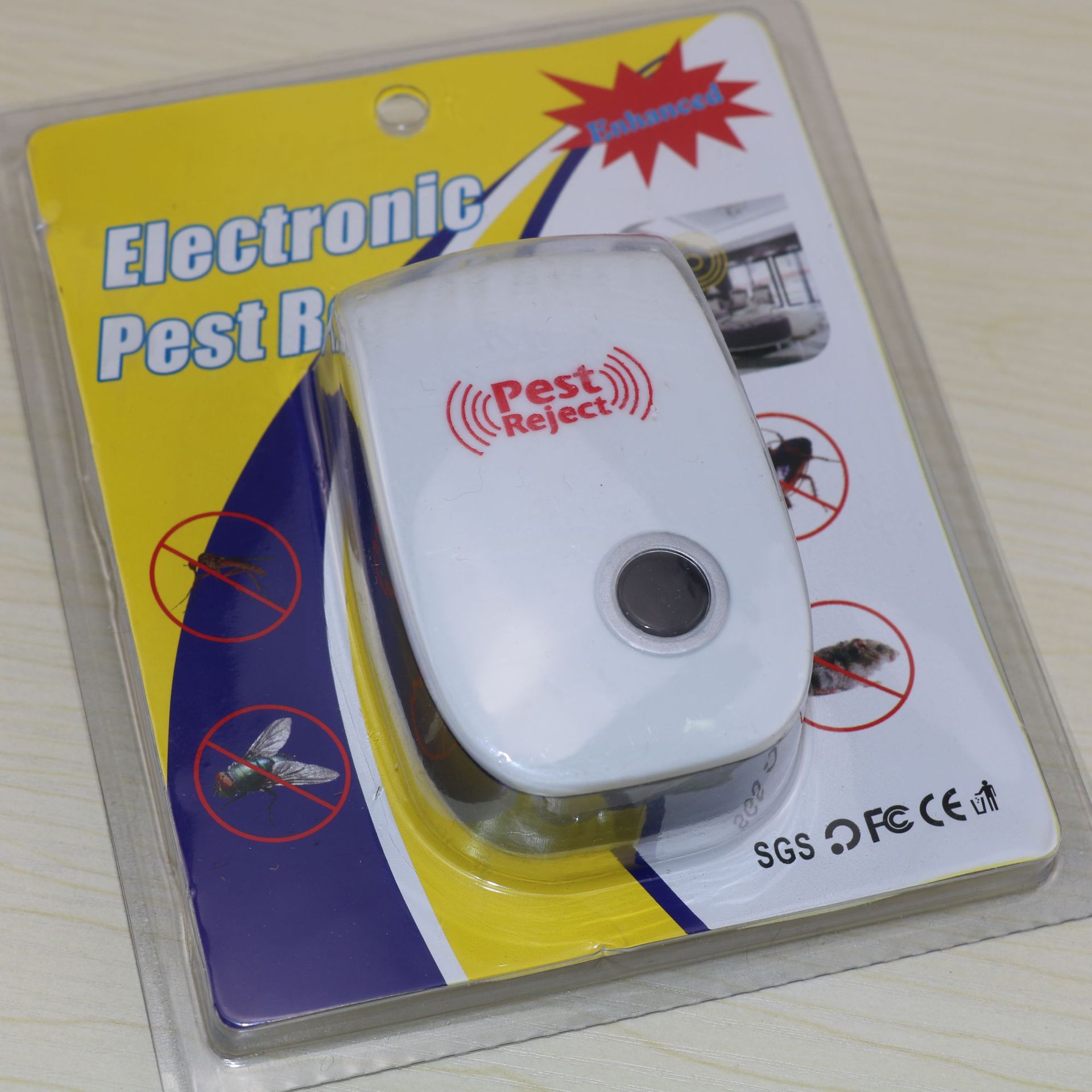 亚马逊pestreject超声波驱鼠器家用多功能超声波电子驱蚊驱虫器