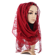 盖头女士阿拉伯时尚蕾丝头巾一件代发