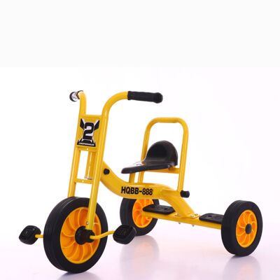 幼儿园幼教用品户外操场健身玩具儿童单梁 单人pvc轮三轮车