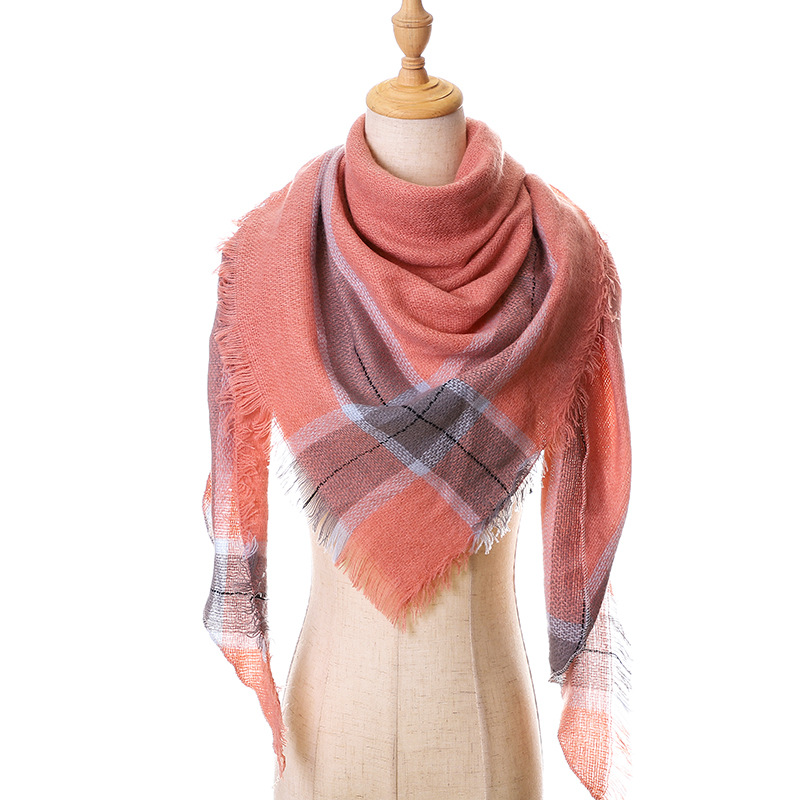 wish外贸热销女士三角巾 秋冬围巾欧美散须围脖 配饰礼品定制批发