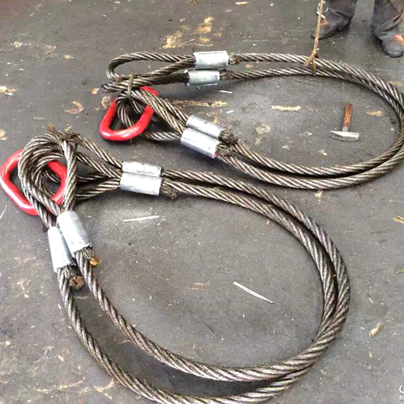 铝合金压制钢丝绳 铝合金压头 钢丝绳起重索具吊具 可定制