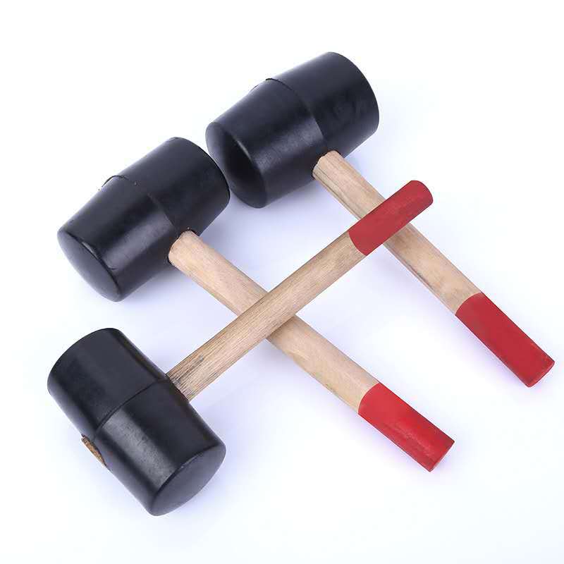 黑色橡皮锤锤子匠作建筑工具黑皮锤