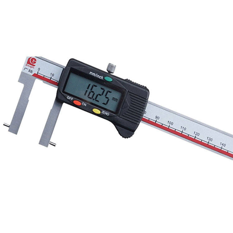 代理:桂林广陆数字测控 货号115-121圆柱头内沟槽数显卡尺0-150