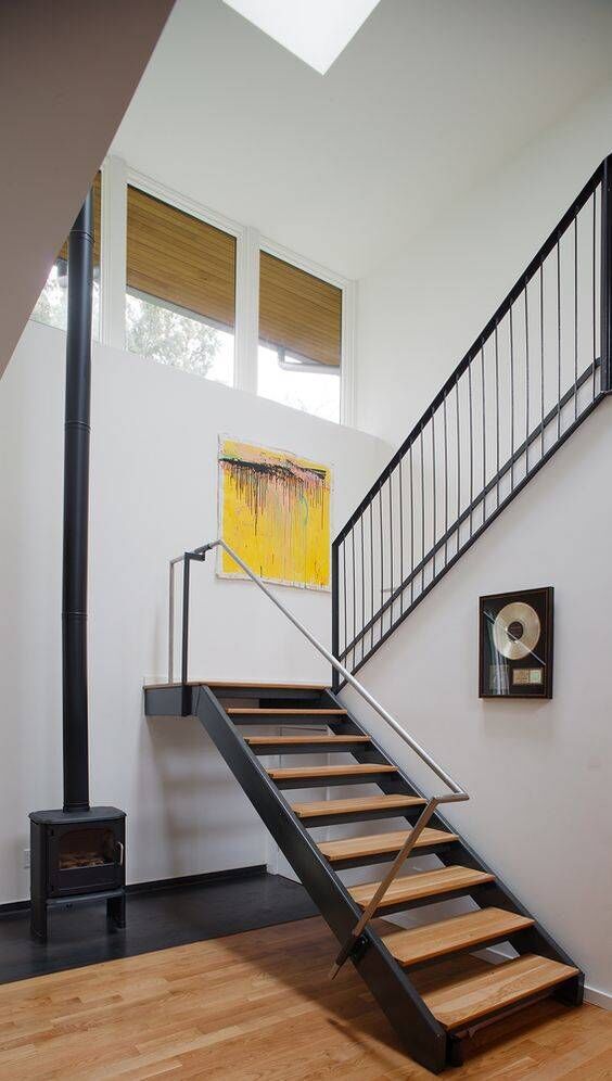 直梁楼梯,钢木/成品楼梯,小复式单梁形楼梯时尚美观厂家直销