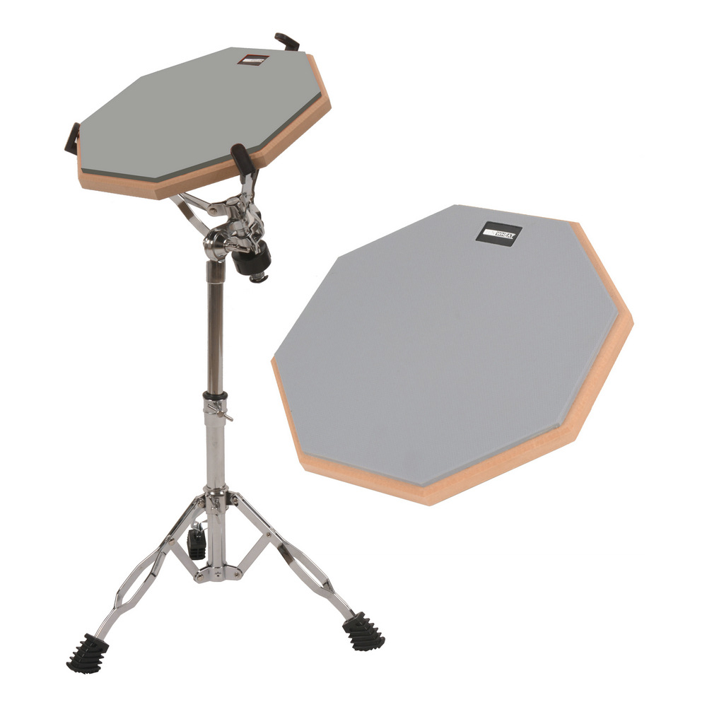 12寸哑鼓哑鼓垫节奏初学架子鼓练习鼓套装哑鼓面电镀双腿支架批发