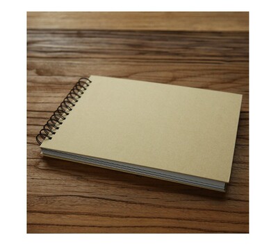 a4线圈本笔记本diy纸质相册素描本速写本定制logo空白内页记事本