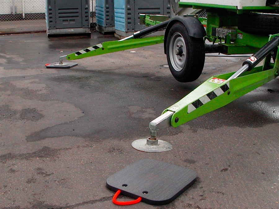 圆形耐磨工程吊车支腿垫板 重量轻易携带 垫板路面 防护垫板