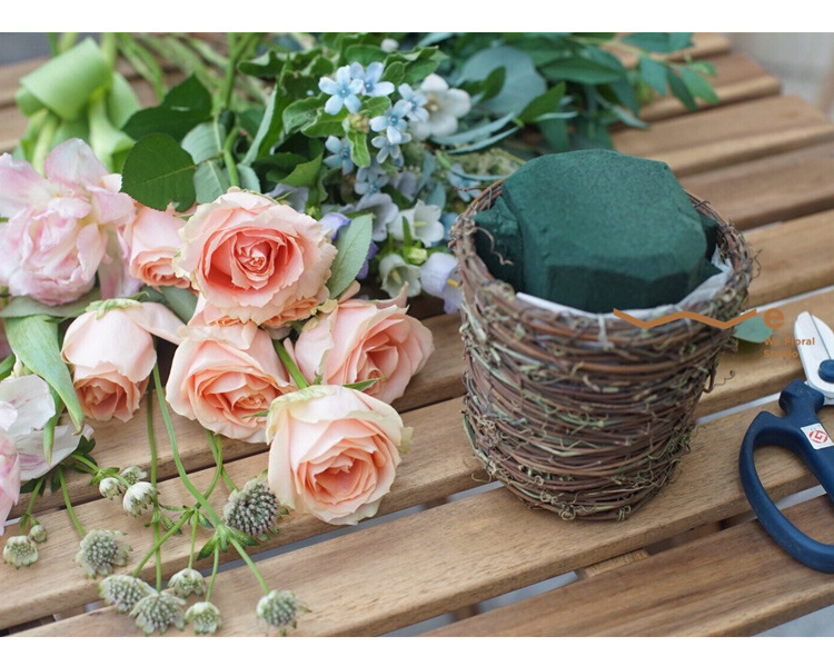 高密度干花泥湿花泥花艺插花材料泡沫花泥奥赛斯鲜花泥花泥板批发