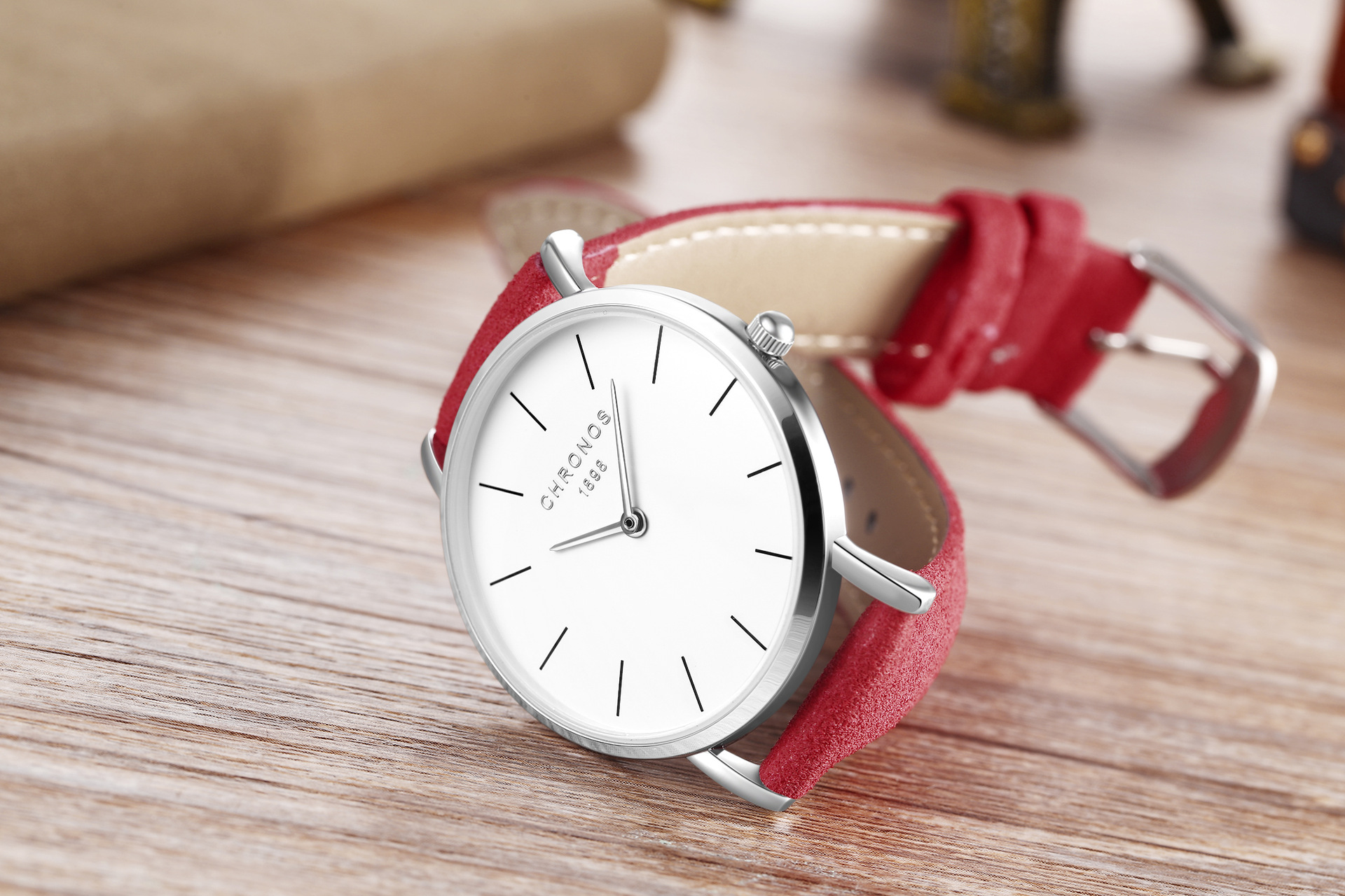 chronos跨境亚马逊爆款36mm手表女 时尚潮人休闲皮带石英女表批发