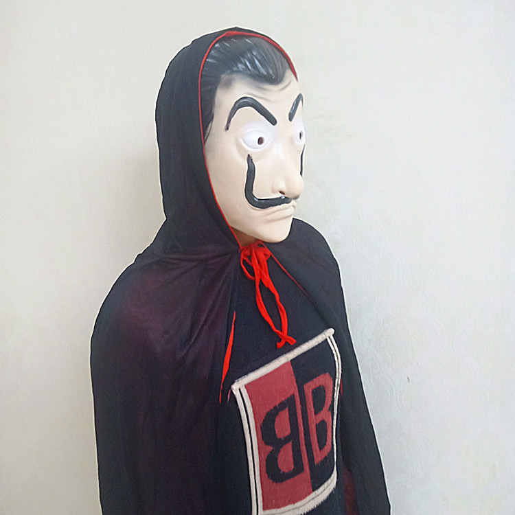 纸钞屋达利面具la casa de papel 纸牌屋面具搪胶乳胶面具 dali