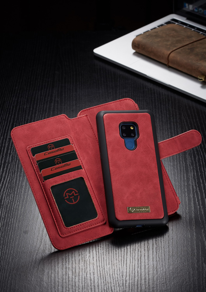 华为mate20拉链包分体多功能手机套mate20 pro复古翻盖款皮套