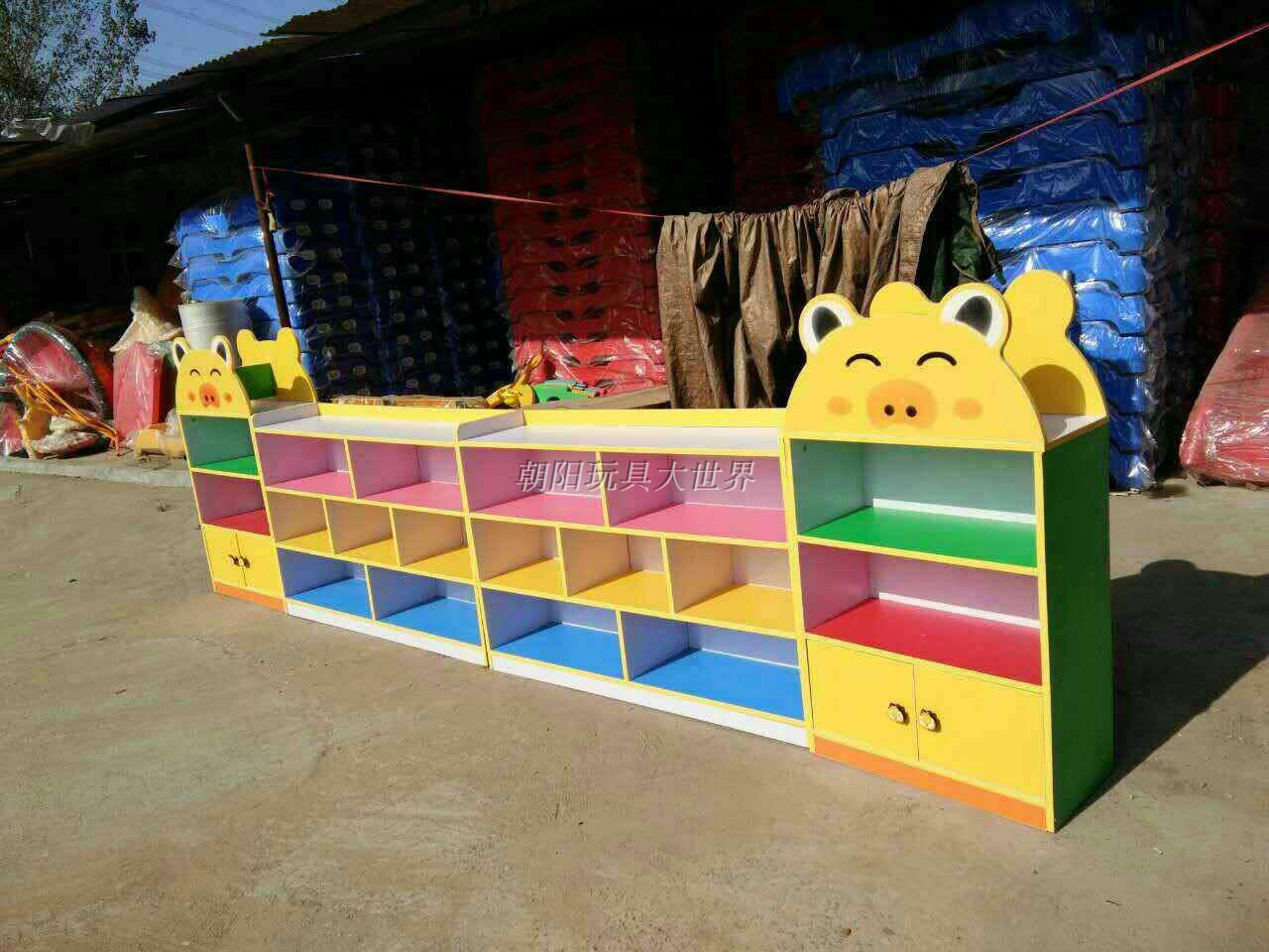 厂家幼儿园书包柜子玩具柜儿童鞋柜储物柜收纳柜整理柜组合柜