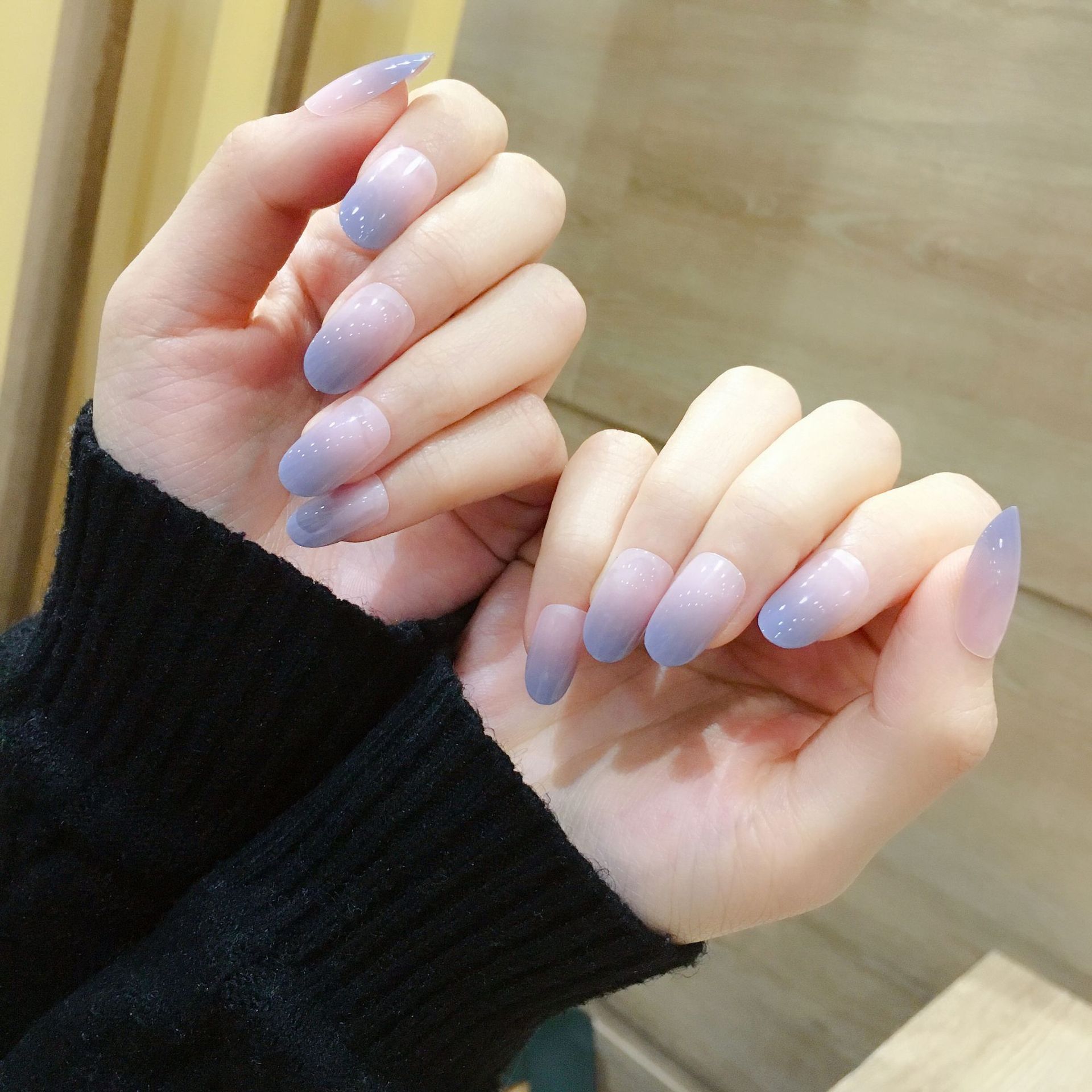 分类美甲工具净含量24片货号174-裸紫灰渐变圆产地中国尺寸一盒是否