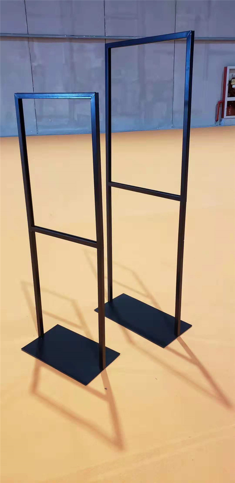 kt板挂画架 可升降双面铁质海报架商场指示牌立牌展示架