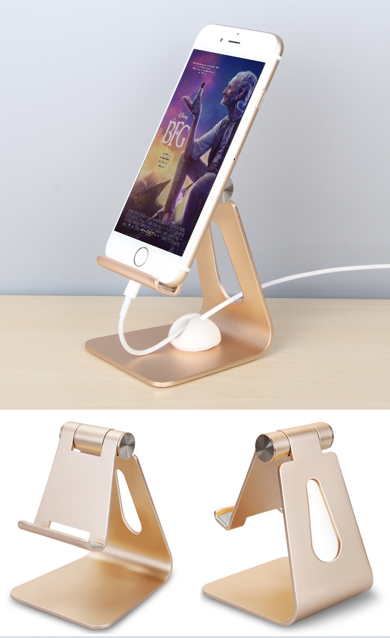 创意手机支架 铝合金桌面支架 手机平板通用懒人支架 可定制logo