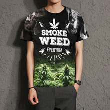 欧美爆款亚马逊3D印花T恤男装日系运动潮牌短袖男文化广告衫定制