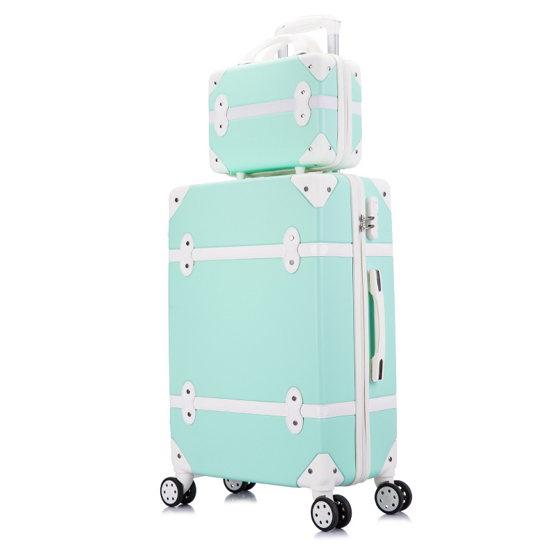 Women's Cute Korean Style Small Fresh Retro 20-Inch Travel 22-Inch 26-Inch 24-Inch Student Small Large Capacity