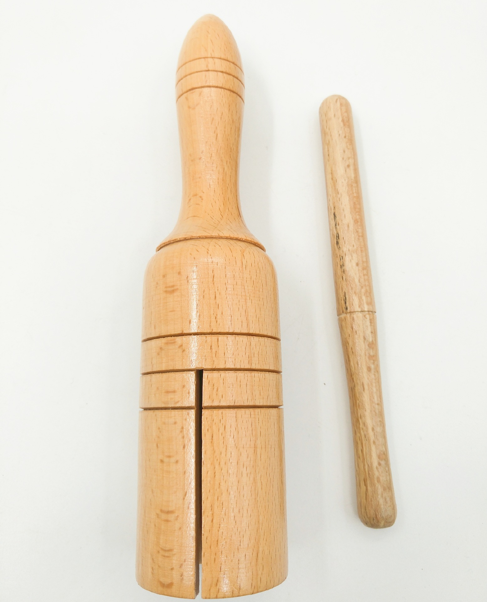 奥尔夫单响筒 单响梆子 响筒 梆子 榉木单响筒