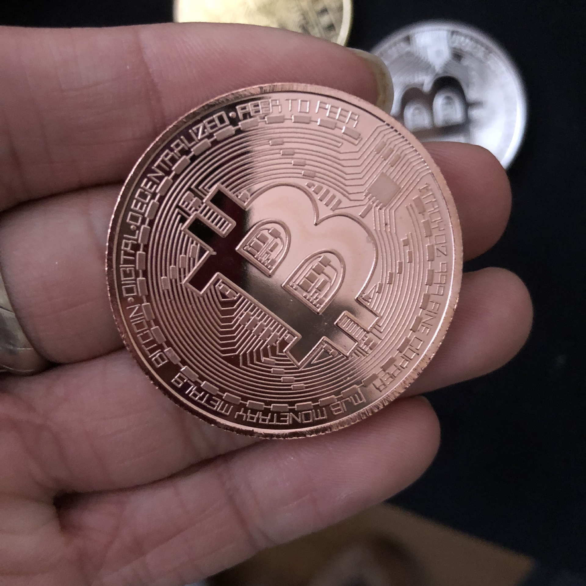 定制纪念币 奖章收藏币游戏币 赛事奖牌奖品 比特bitcoin一件代发