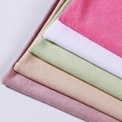 新品 冰丝麻针织面料 婴幼儿用品男女服装面料 现货批发