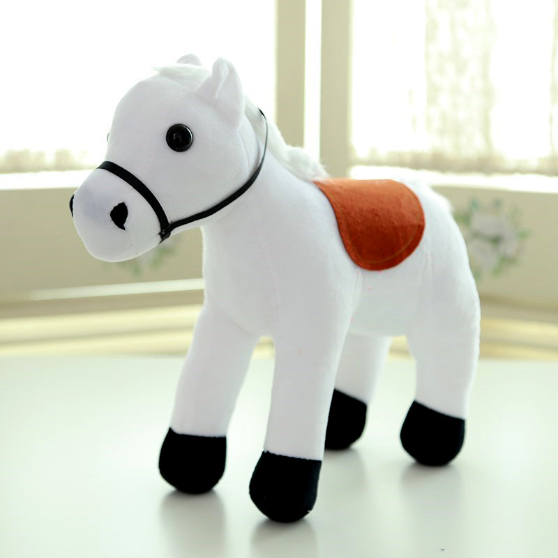 创意小白马白龙马公仔童年毛绒玩具 小马玩偶 布娃娃厂家定制批发