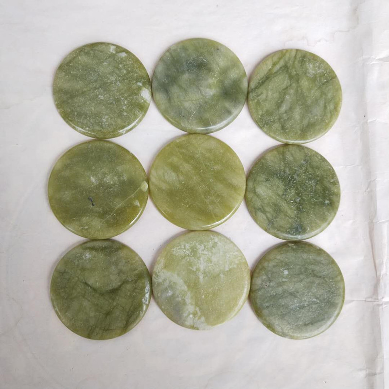 厂家供应原生态玉石片 绿玉石片 嫁接种植睫毛岫玉片