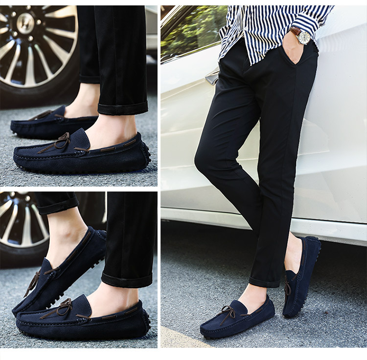 春季豆豆鞋男男士休闲鞋48 shoes men 皮鞋47码大码男鞋46码外贸