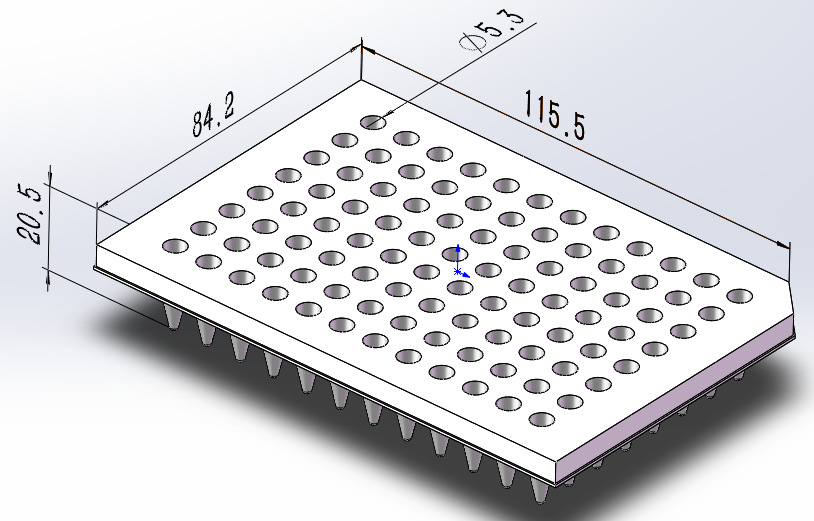 厂家供应 96孔pcr微量 半量板