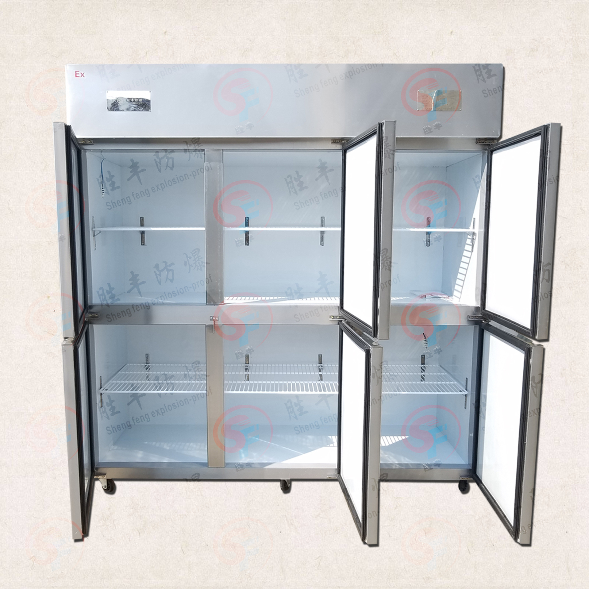 六门大容积防爆冰箱 双温冷藏冷冻不锈钢防爆冰箱 厂家直销