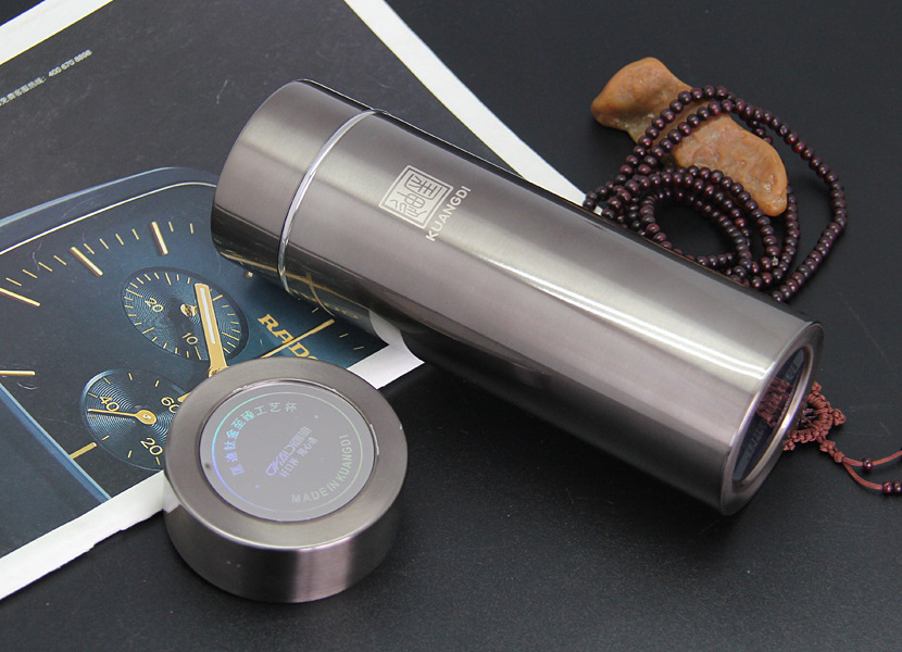 2018新款匡迪745号双层真空保温杯 不锈钢 商务保温杯定制印字