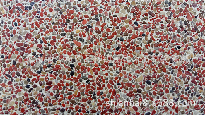 中国红水洗石 抿石子 洗石米水刷石 鹅卵石外墙红宝