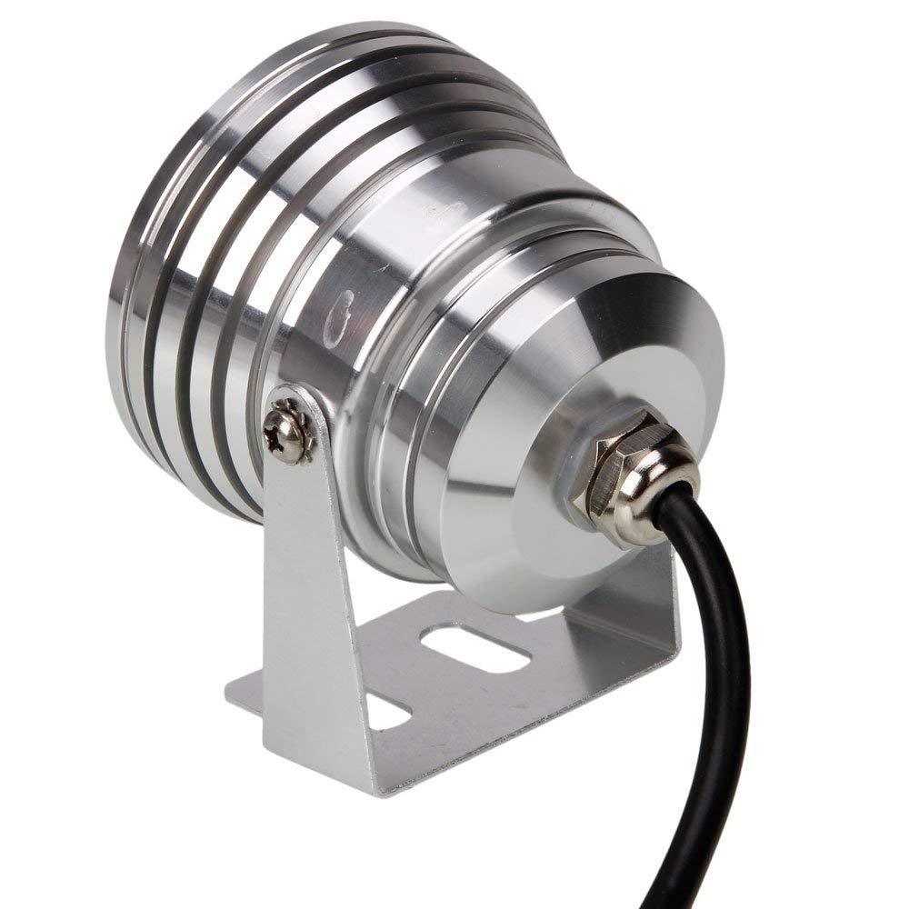 12v/220v led喷泉灯 24键遥控变色水底灯 rgb户外水下10w七彩灯