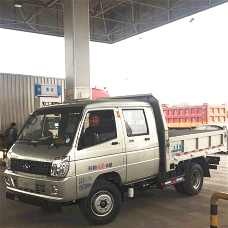 国六,时风菱双排座自卸 小型农用四轮柴油货车货箱2.2至2.475
