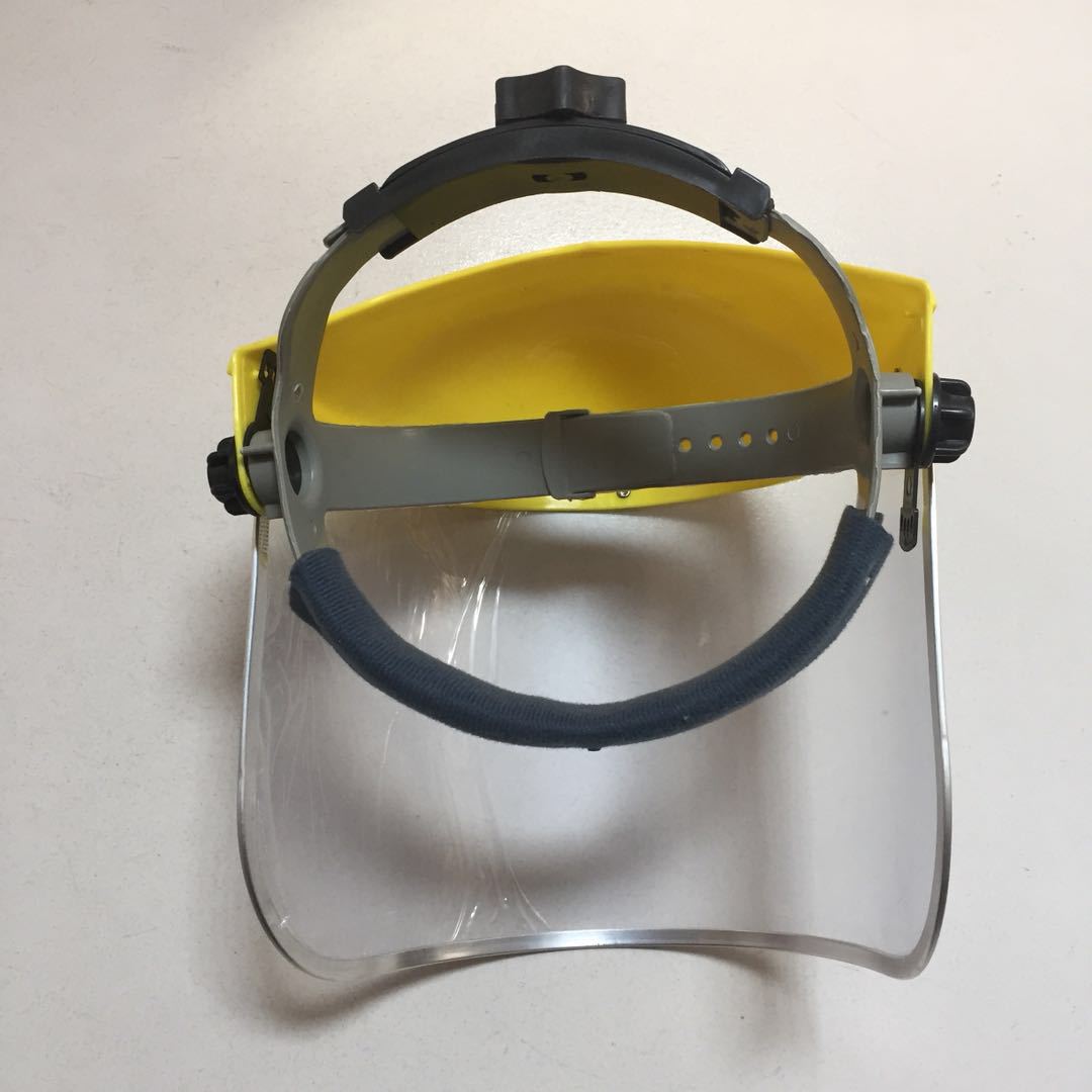 厂家直销防护面罩pvc面屏头戴式 丝网面罩防冲击 飞溅