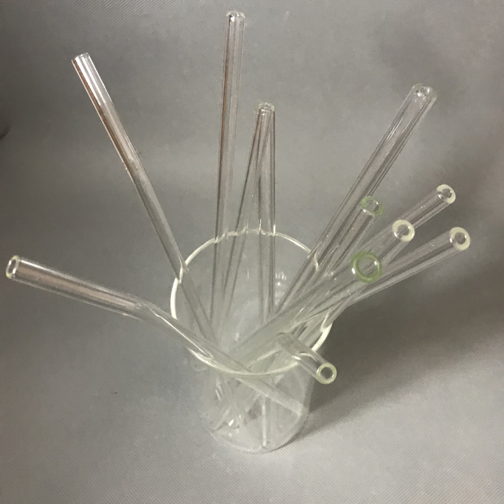 玻璃吸管高硼硅吸管高硼硅玻璃管加工定制彩色玻璃管透明