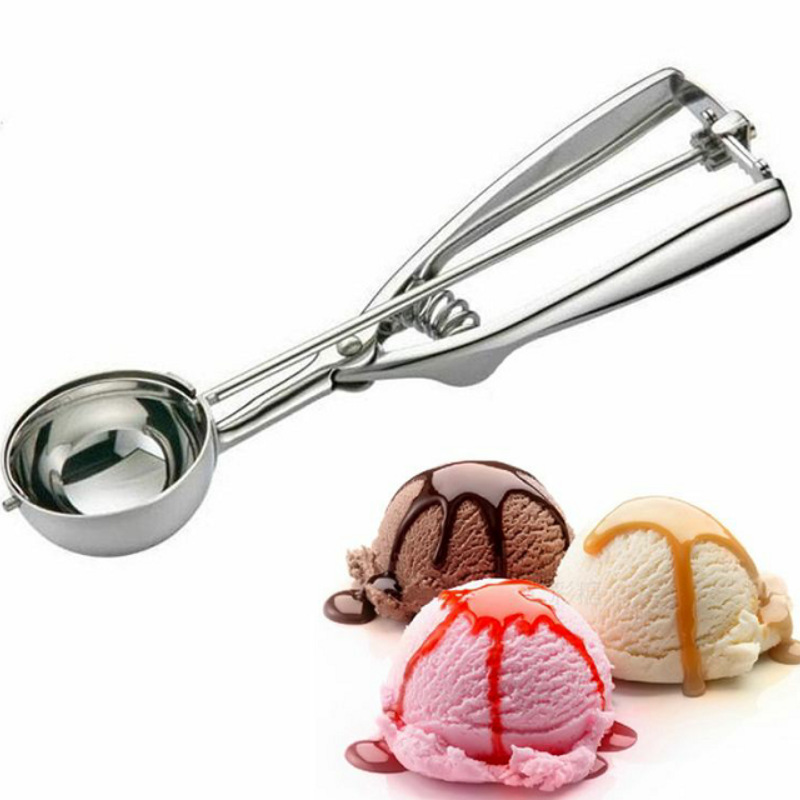 Spot Stainless Steel Ice Cream Spoon Ice-Cream Spoon Ice Cream Spoon Ball Scoop Fruit Scoop Popsickle Stick Tableware