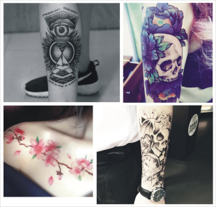 大花臂半臂纹身贴厂家批发美女彩色仿真防水欧美花臂来图定制