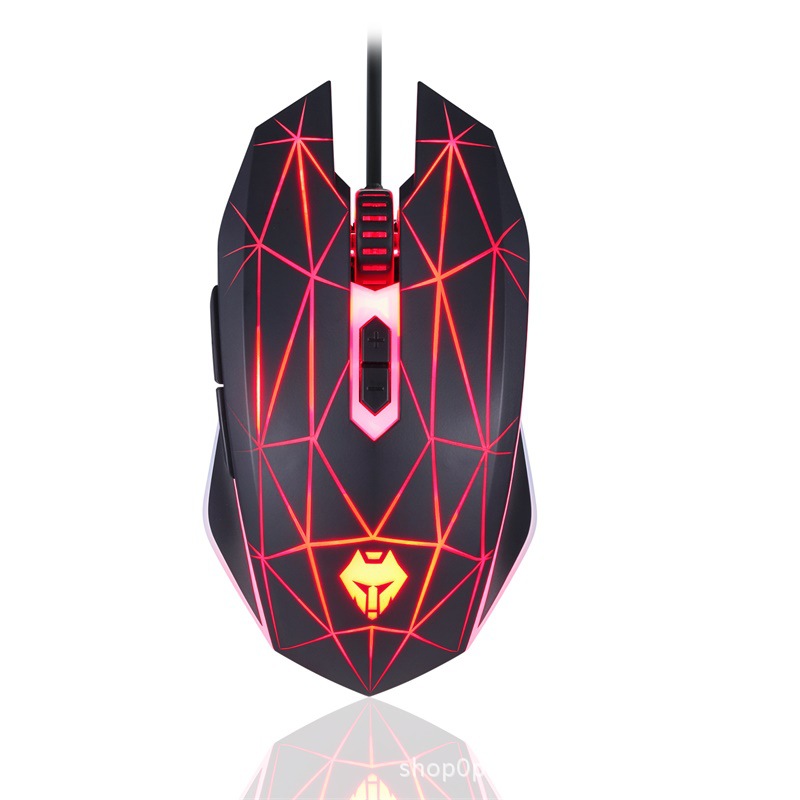 狼途网吧网咖游戏机械鼠标有线电竞usb光电台式电脑笔记本