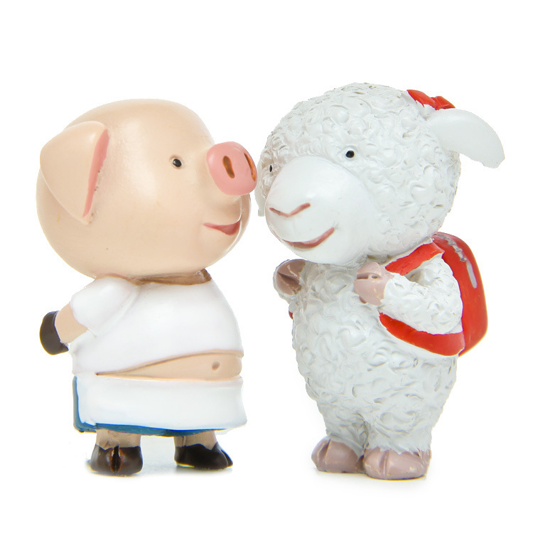 微景观-爆款经典款12生肖猪哥羊妹diy手办微景观苔藓